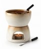 FONDUE DO TOPIENIA CZEKOLADY + WIDELCZYKI 4el ZESTAW CERAMICZNY 